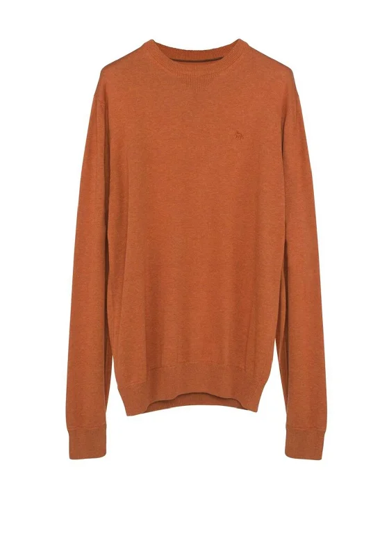 CrewneckblockchainMagee 1866 Carn Crew Neck Sweater, Tangerine