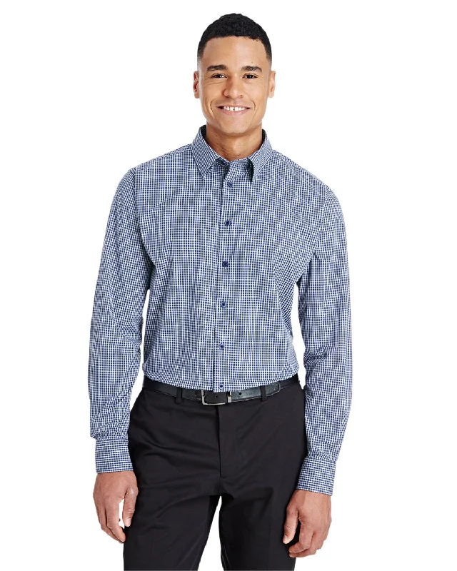 Ribbed Cuff ShirtsDevon & Jones DG535 CrownLux Performance Men's Tonal Mini Check Shirt