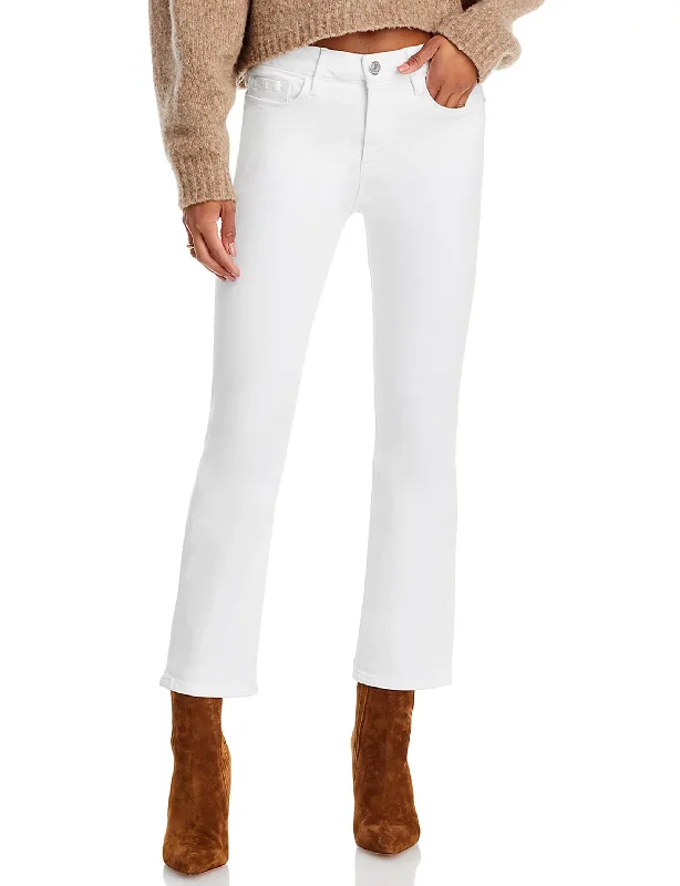 CroptopcottonLe Crop Mini Boot, Blanc