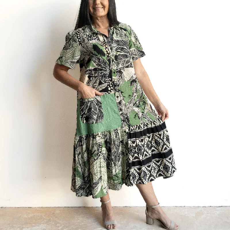 Kaftan DressKaftan DressShort Sleeve Shirt Dress by Orientique Australia - Nungwi - 20041