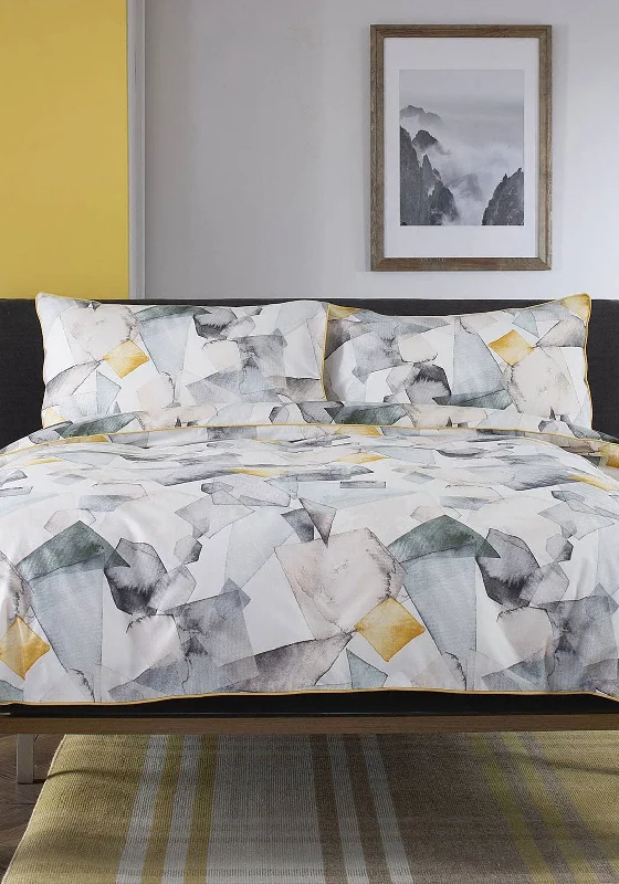 The Lyndon Company Kaleidoscope Duvet Set, Grey