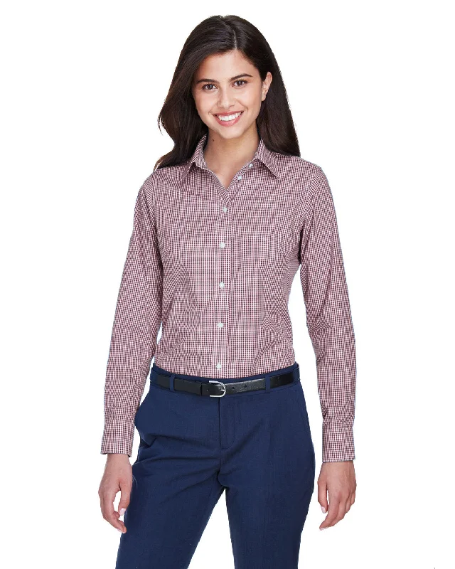 Wrap ShirtsDevon & Jones D640W Ladies' Crown Woven Collection Gingham Check