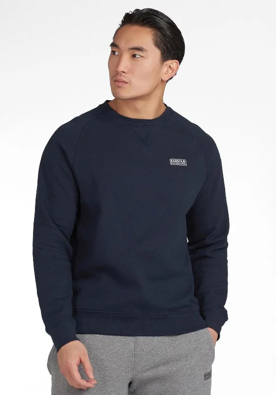 CrewneckdataBarbour International Essential Crew Neck Sweater, Navy