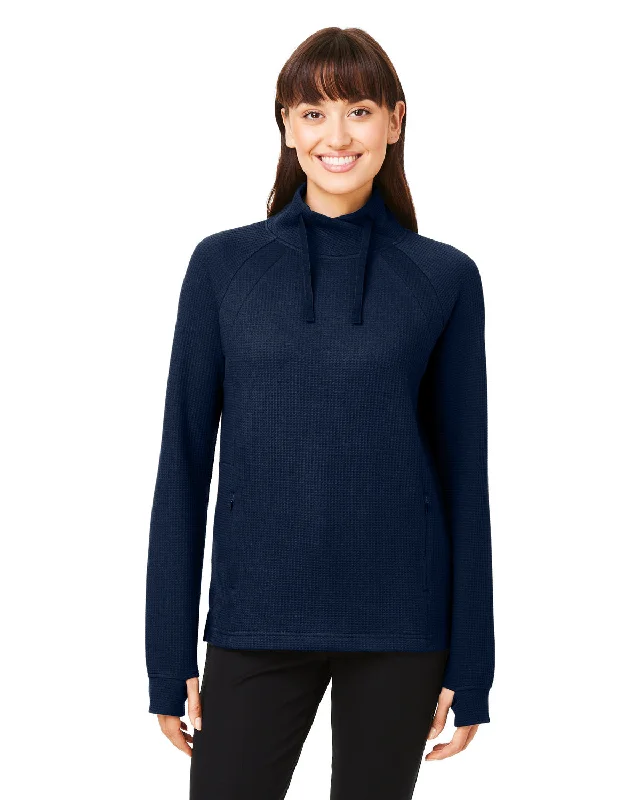 Studded ShirtsNorth End NE200W Ladies' Rhythm Waffle Pullover