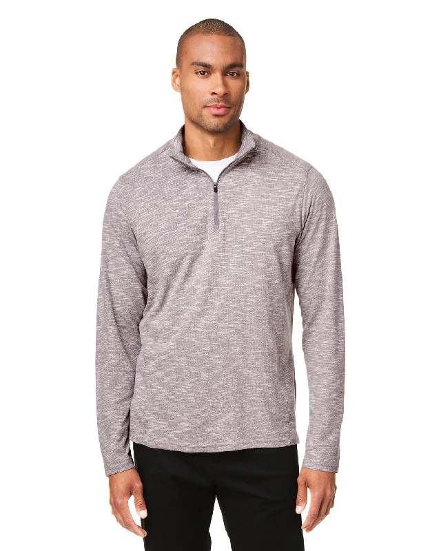 Embellished ShirtsNorth End NE415 Men's Eclipse Jacquard Quarter-Zip