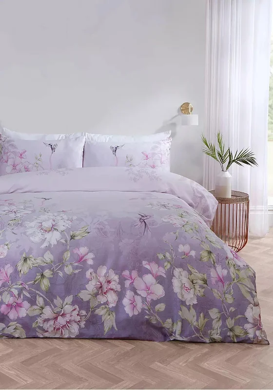 Vantona Home Classic Floral Duvet Set, Purple Multi