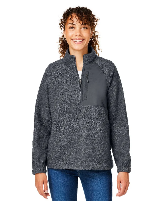 Athletic ShirtsNorth End NE713W Ladies' Aura Sweater Fleece Quarter-Zip