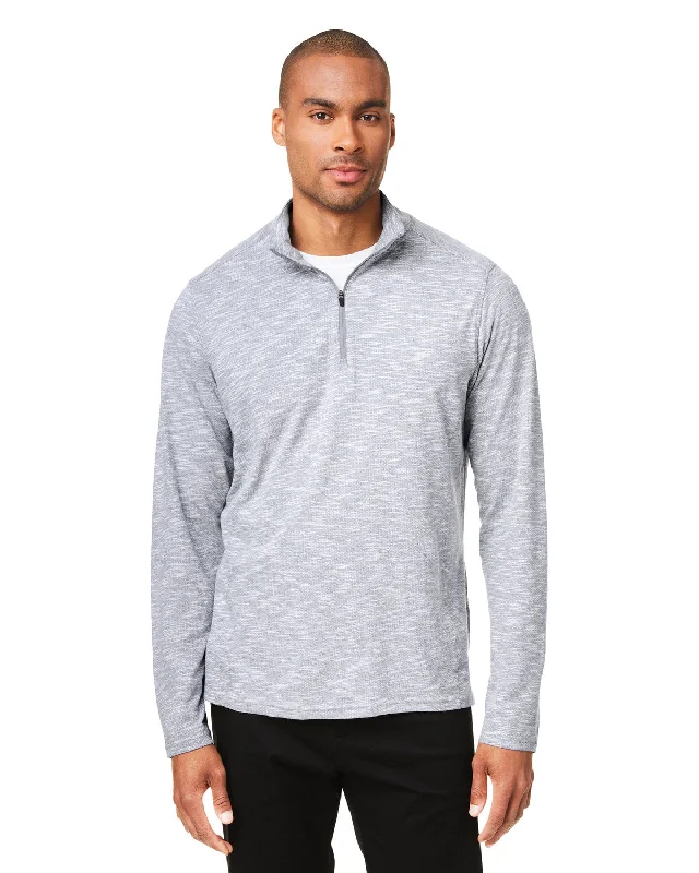 Ribbed Cuff ShirtsNorth End NE415 Men's Eclipse Jacquard Quarter-Zip