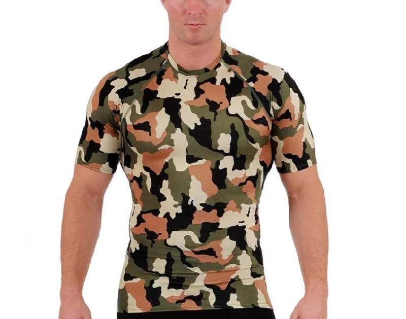 CrewneckqualityInsta Slim Big and Tall Camo Activewear Short Sleeve Crew 3MAT019BT