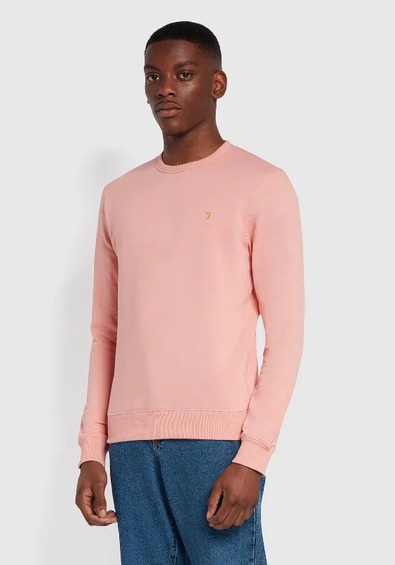 CrewneckcommunityFarah Tim Organic Crew Neck Sweater, Pink Rose