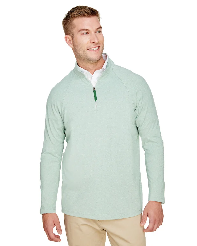 Glitter ShirtsDevon & Jones DG480 CrownLux Performance Men's Clubhouse Micro-Stripe Quarter-Zip