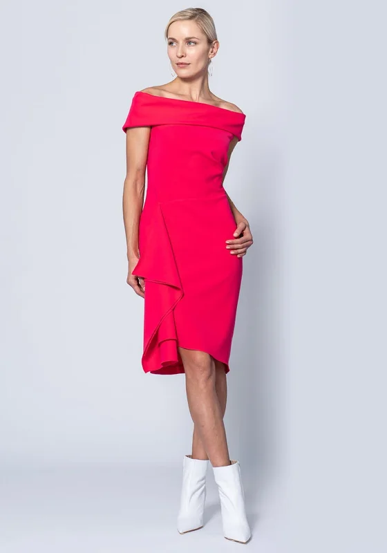 Puff-sleeve DressPuff-sleeve DressCaroline Kilkenny Cruz Bardot Dress, Pink