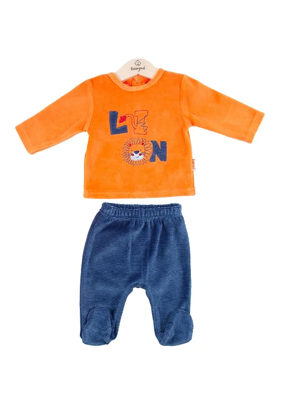 Babybol Boys Lion 2 Piece Gift Box Set, Orange