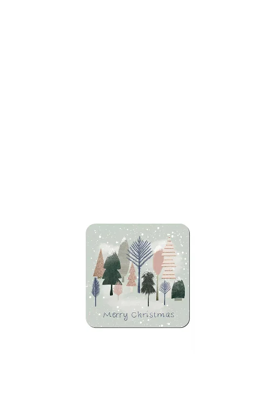 Denby Christmas Trees Set of 6 Square Coasters