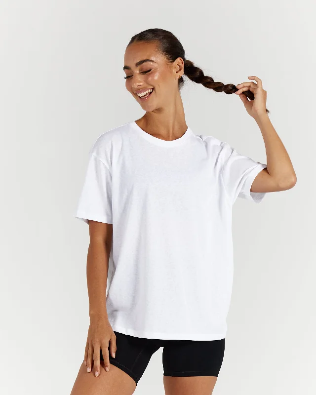 Crewneck T-ShirtsBASE TEE - WHITE