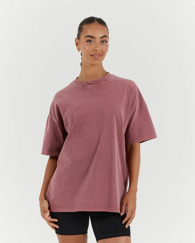 Painted T-ShirtsESSENTIALS TEE - FADED BERRY