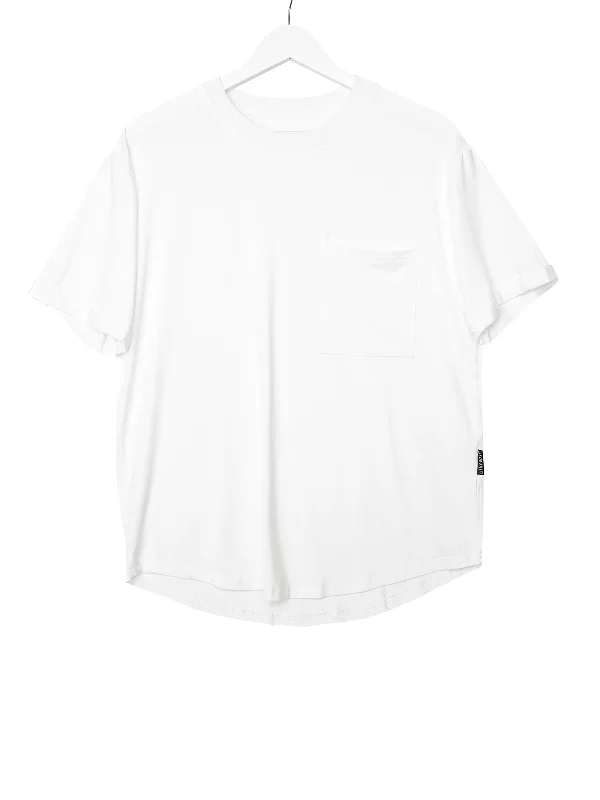 Hiking T-ShirtsAdult Bamboo Pocket Tee - Off White