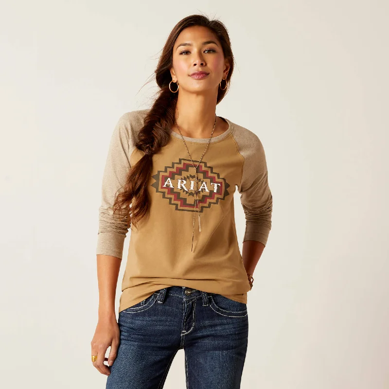 Layered T-ShirtsAriat Women's Petrified Oak Tucson Baseball Tee