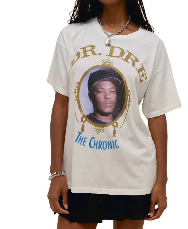 Graphic T-ShirtsDr. Dre Chronic Merch Tee In White