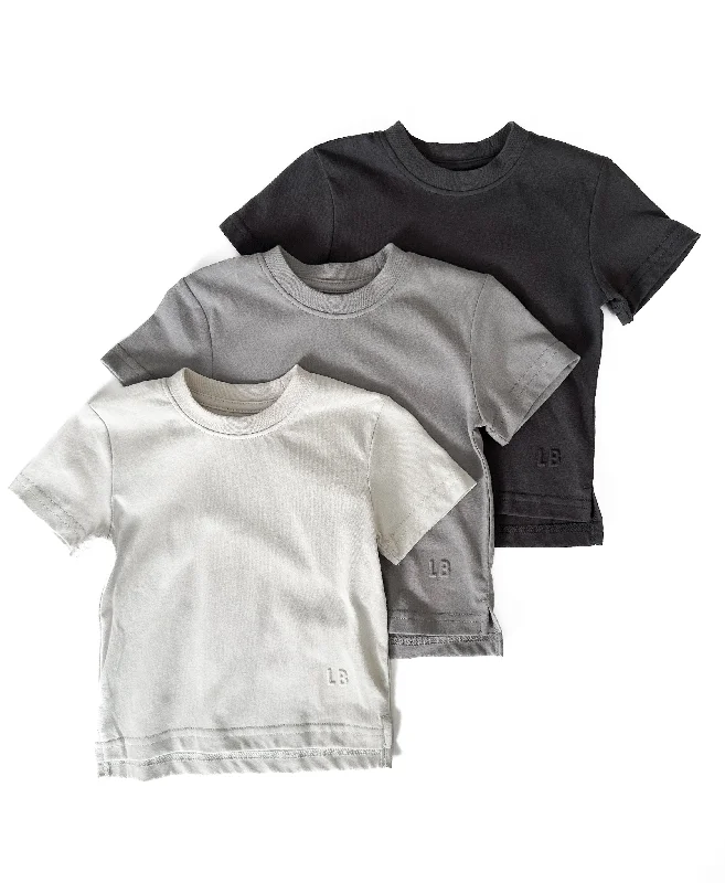 Metallic T-ShirtsElevated Tee 3-Pack - Grey