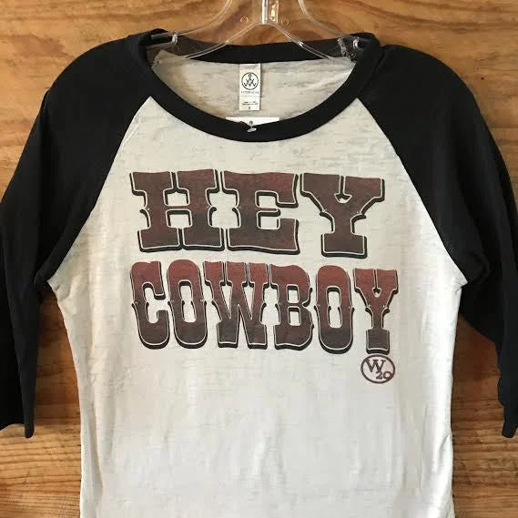 Quick-Dry T-ShirtsWest 20 Saddle Co. Hey Cowboy Baseball Tee