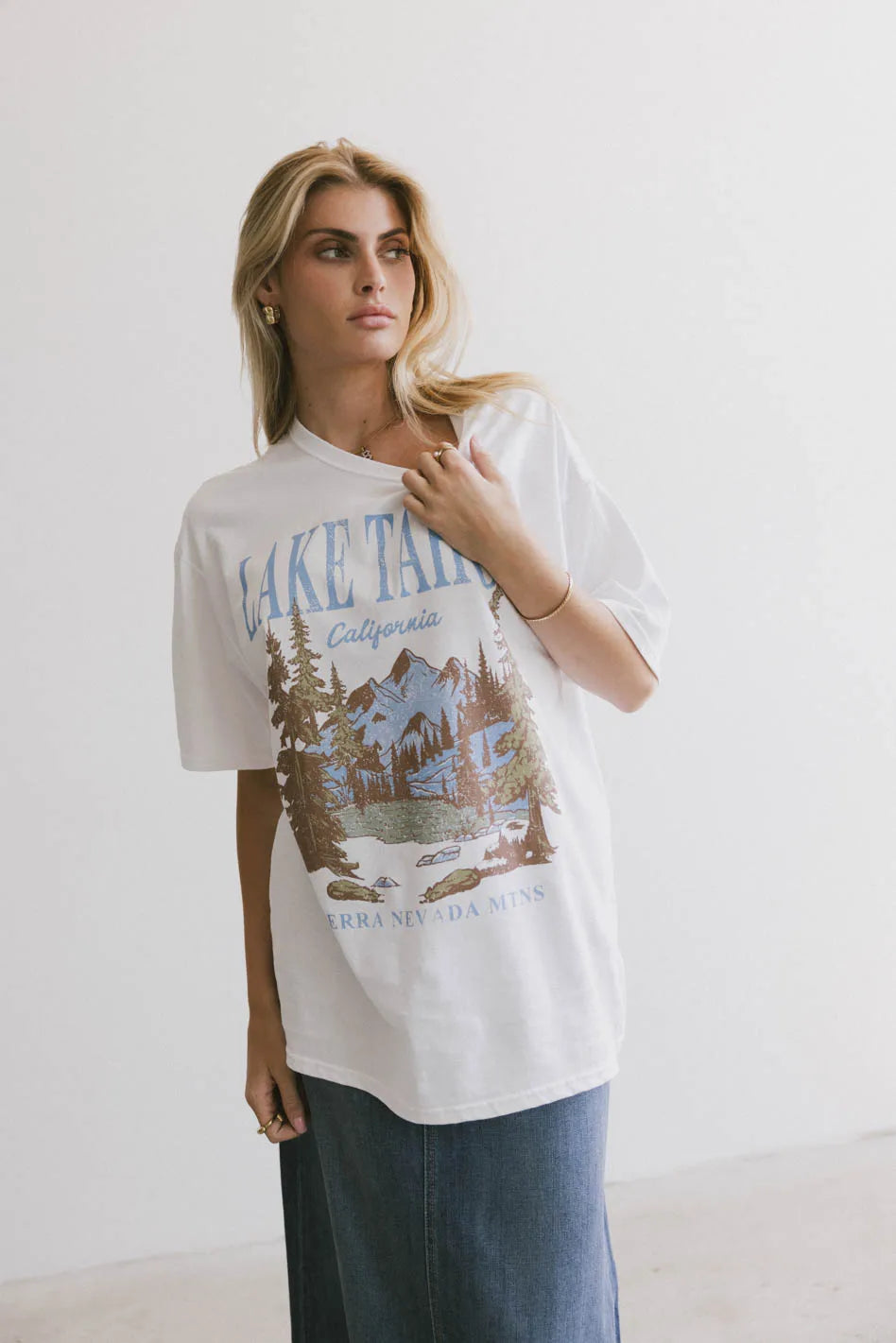 Beaded T-ShirtsLake Tahoe Graphic Tee