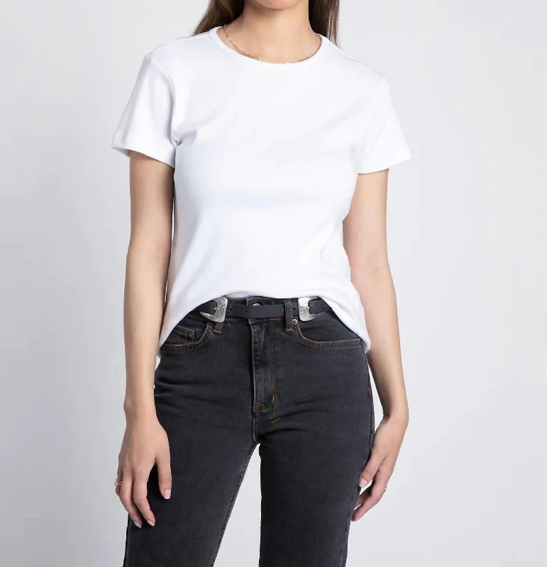 Sheer T-ShirtsLexi Tee In White