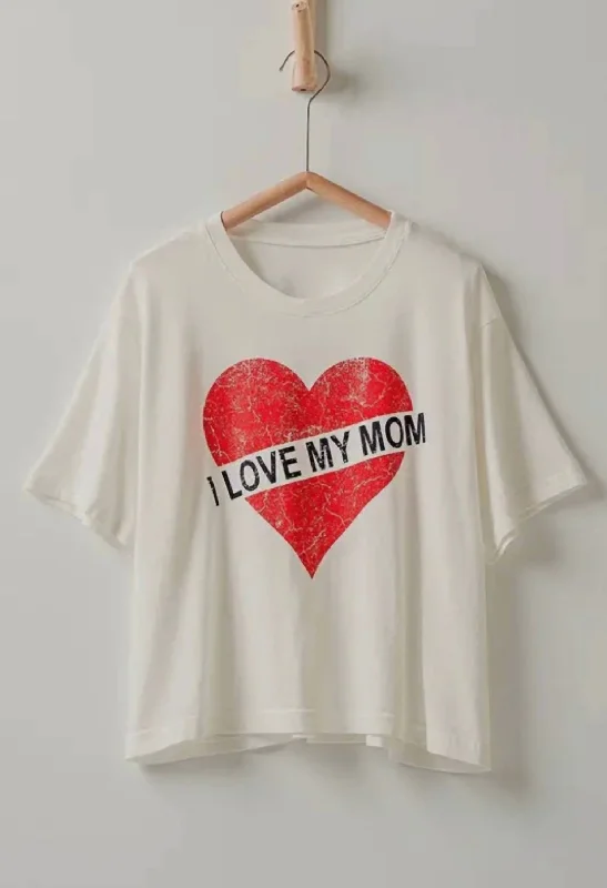 Colorblock T-ShirtsMom Tee In White