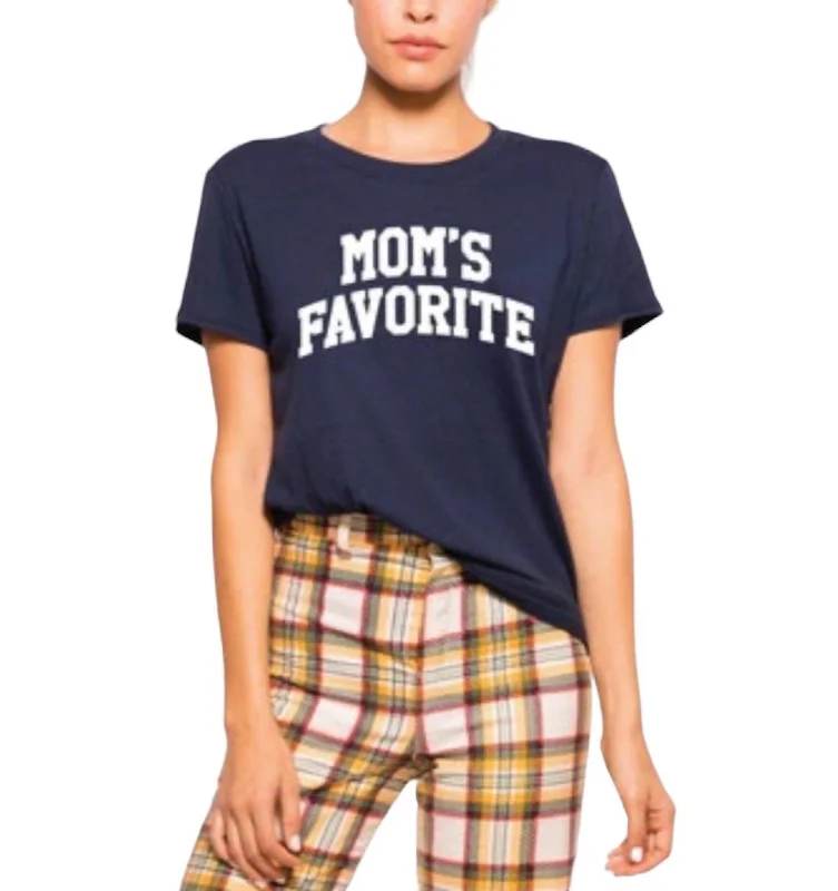 Vintage T-ShirtsMom's Favorite Loose Tee In Blue