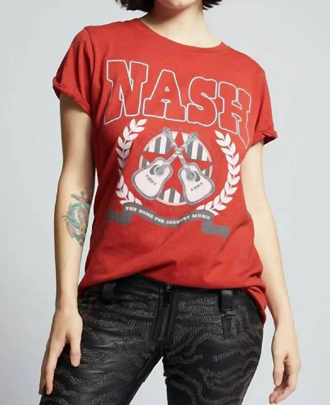 Mesh T-ShirtsNash Country Music Tee In Chili Pepper