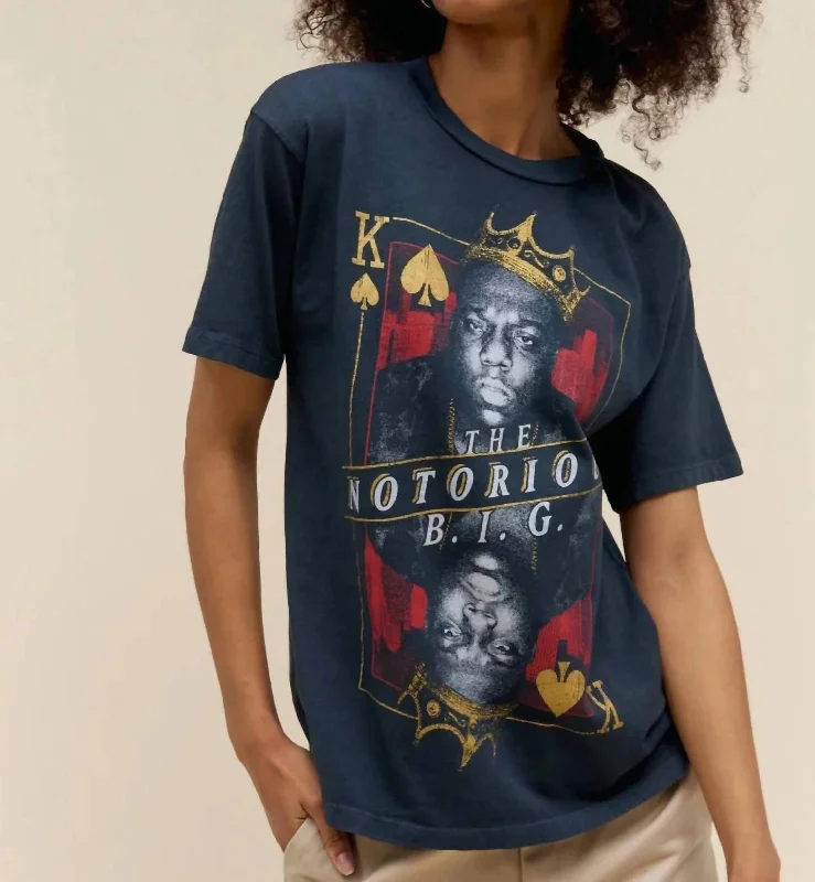 Waterproof T-ShirtsNotorious B.i.g King Of Spades Weekend Tee In Black