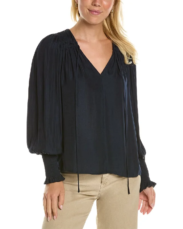 Fleece T-ShirtsRebecca Taylor Sateen Top