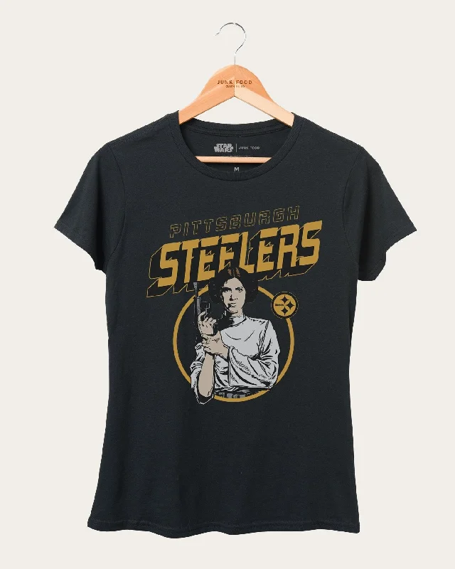 Designer T-ShirtsWomen's Steelers Star Wars Princess Leia Tee